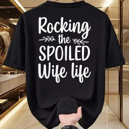 Best Wife Shirt, Wife and Husband Unisex T-Shirt/Hoodie/Sweatshirt HLT00 - Gift for wife T shirt, spoiled wife   Funny Spoiled Wife Art For Women Girls Husband Spoiled Wife Pr (27)
