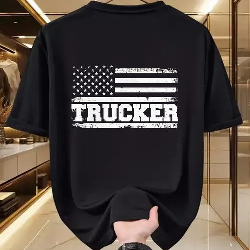 Best Truck Driver Life Shirt, Funny Trucker UnisexT-Shirt/Hoodie/Sweatshirt HLT00 - Truck Driver Trucker Us American Flag Patriotic T-Shirt