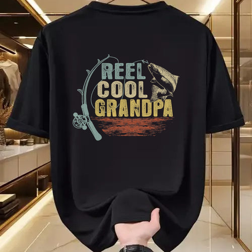 Best Grandpa Shirt, Proud Grandpa Unisex T-Shirt/Hoodie/Sweatshirt HLT00 -Funny Fishing Vintage Reel Cool Grandpa T-Shirt