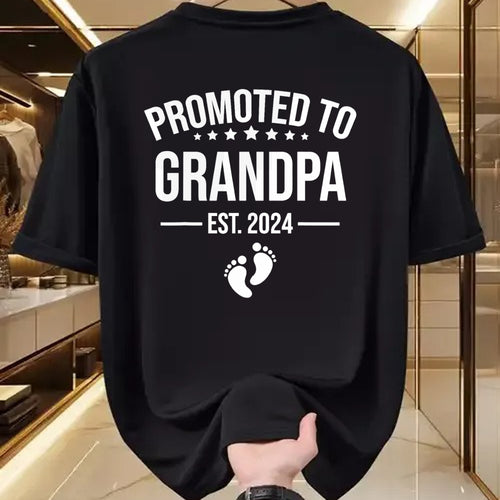 Best Grandpa Shirt, Proud Grandpa Unisex T-Shirt/Hoodie/Sweatshirt HLT00 - 1st Time Grandpa EST 2024 New First Grandpa 2024 T-Shirt (1)
