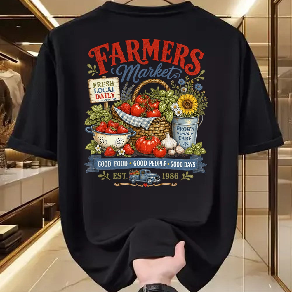 Best Farmer Life Shirt, Funny Farmer UnisexT-Shirt/Hoodie/Sweatshirt HLT00 - Farmer Market Good Food Farm Fresh Harvest Produce Stand T-Shirt