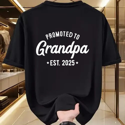 Best Grandpa Shirt, Proud Grandpa Unisex T-Shirt/Hoodie/Sweatshirt HLT00 - Promoted to Grandpa 2025 Soon to Be Grandfather New Grandpa T-Shirt