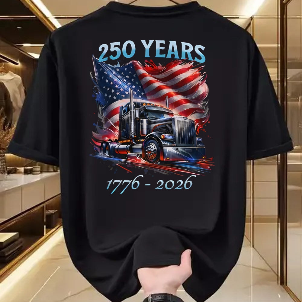 Best Truck Driver Life Shirt, Funny Trucker UnisexT-Shirt/Hoodie/Sweatshirt HLT00 - American Flag Semi Truck Patriotic Trucker Patriotism T-Shirt
