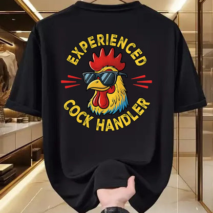 Best Farmer Life Shirt, Funny Farmer UnisexT-Shirt/Hoodie/Sweatshirt HLT00 - Experienced Cock Handler Funny Adult Humor Rooster Gag T-Shirt