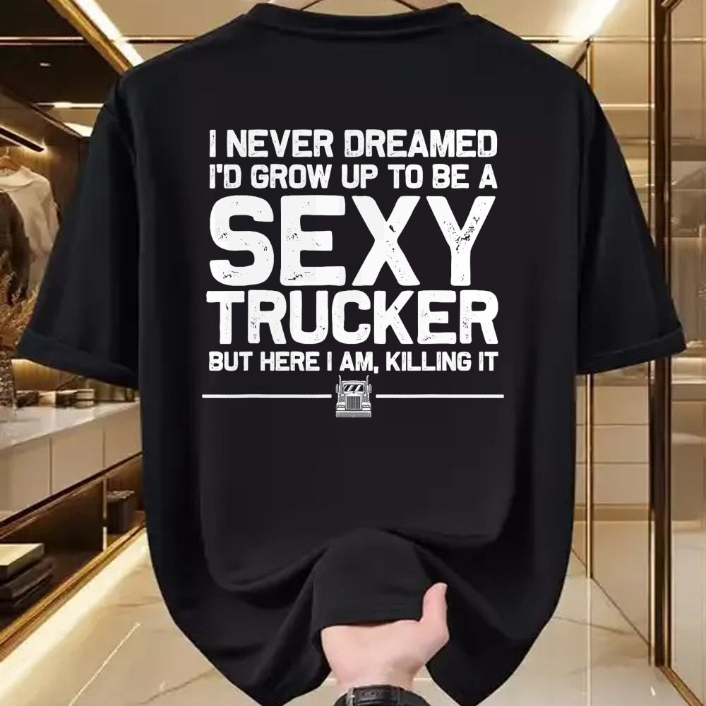 Best Truck Driver Life Shirt, Funny Trucker UnisexT-Shirt/Hoodie/Sweatshirt HLT00 - Funny Truck Driver Design for Trucker Women Trucking Lover T-Shirt Small