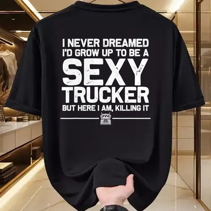 Best Truck Driver Life Shirt, Funny Trucker UnisexT-Shirt/Hoodie/Sweatshirt HLT00 - Funny Truck Driver Design for Trucker Women Trucking Lover T-Shirt Small