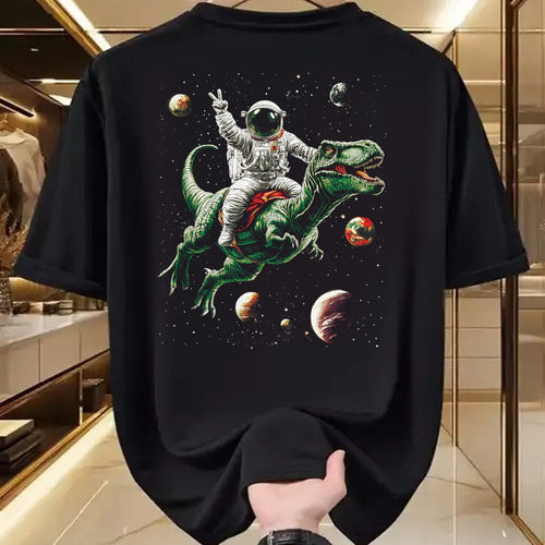 Best Dinosaur Lover Shirt, Funny Dinosaur UnisexT-Shirt/Hoodie/Sweatshirt HLT00 - Astronaut Dinosaur T Rex Outer Space Science Galaxy Universe T-Shirt