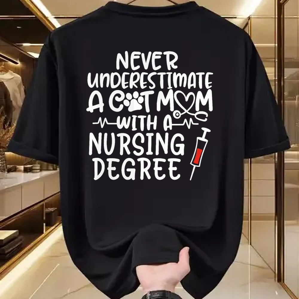 Funny Nurse Shirt, Nurse Unisex T-Shirt/Hoodie/Sweatshirt HLT00 - Nurse Cat Mom Nurse Life Cats and Nursing Gift T-Shirt