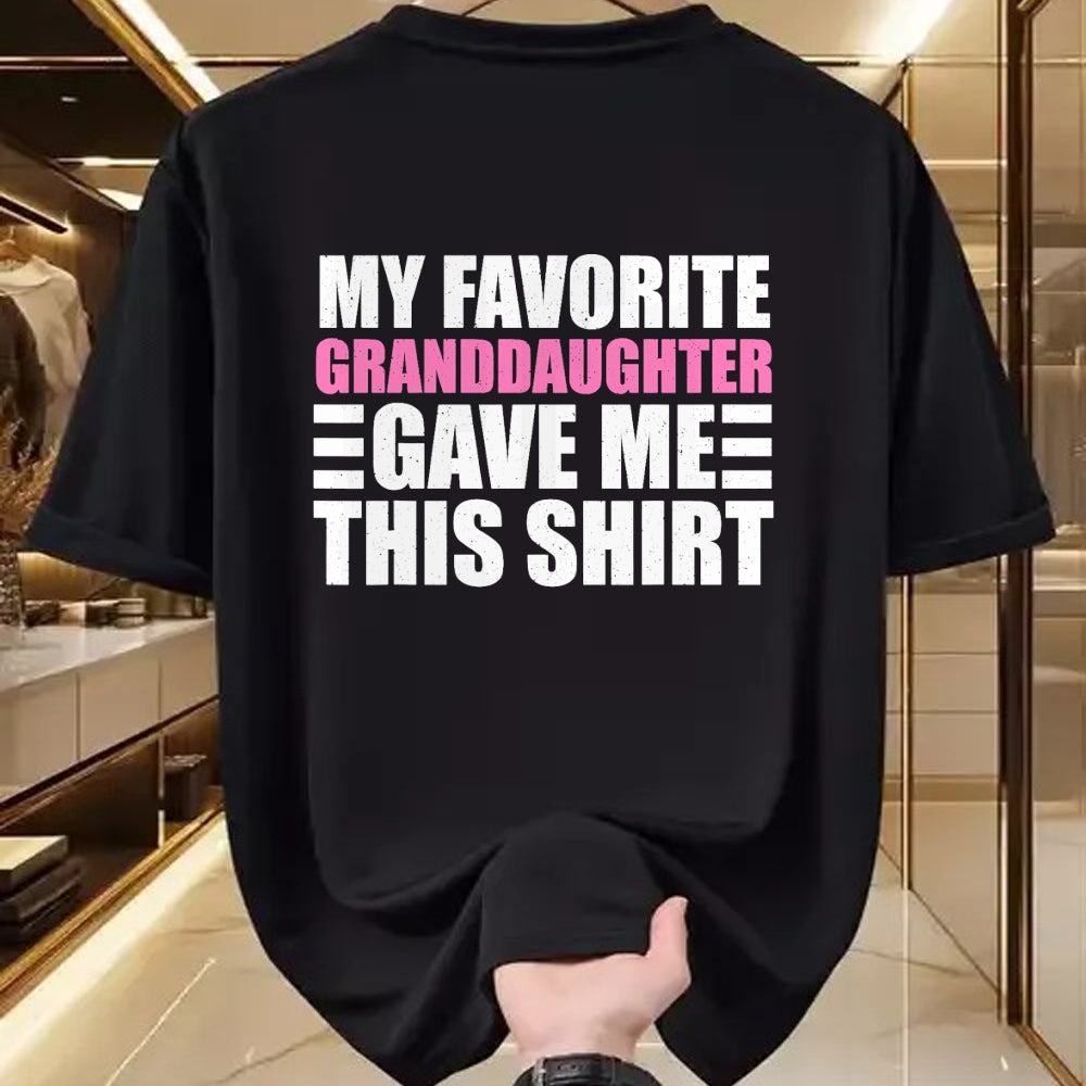 Best Grandpa Shirt, Proud Grandpa Unisex T-Shirt/Hoodie/Sweatshirt HLT00 - Funny Grandpa Art From Granddaughter For Men Grandfather T-Shirt