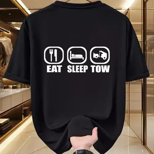 Best Truck Driver Life Shirt, Funny Trucker UnisexT-Shirt/Hoodie/Sweatshirt HLT00 - Eat Sleep Tow Tow Truck Driver Funny Towing Wrecker T-Shirt