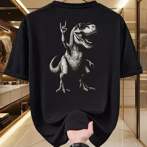 Best Dinosaur Lover Shirt, Funny Dinosaur UnisexT-Shirt/Hoodie/Sweatshirt HLT00 - Cool Dinosaur Rock Sign Sunglasses T-Rex T-Shirt, Men, Black, 3X-Large