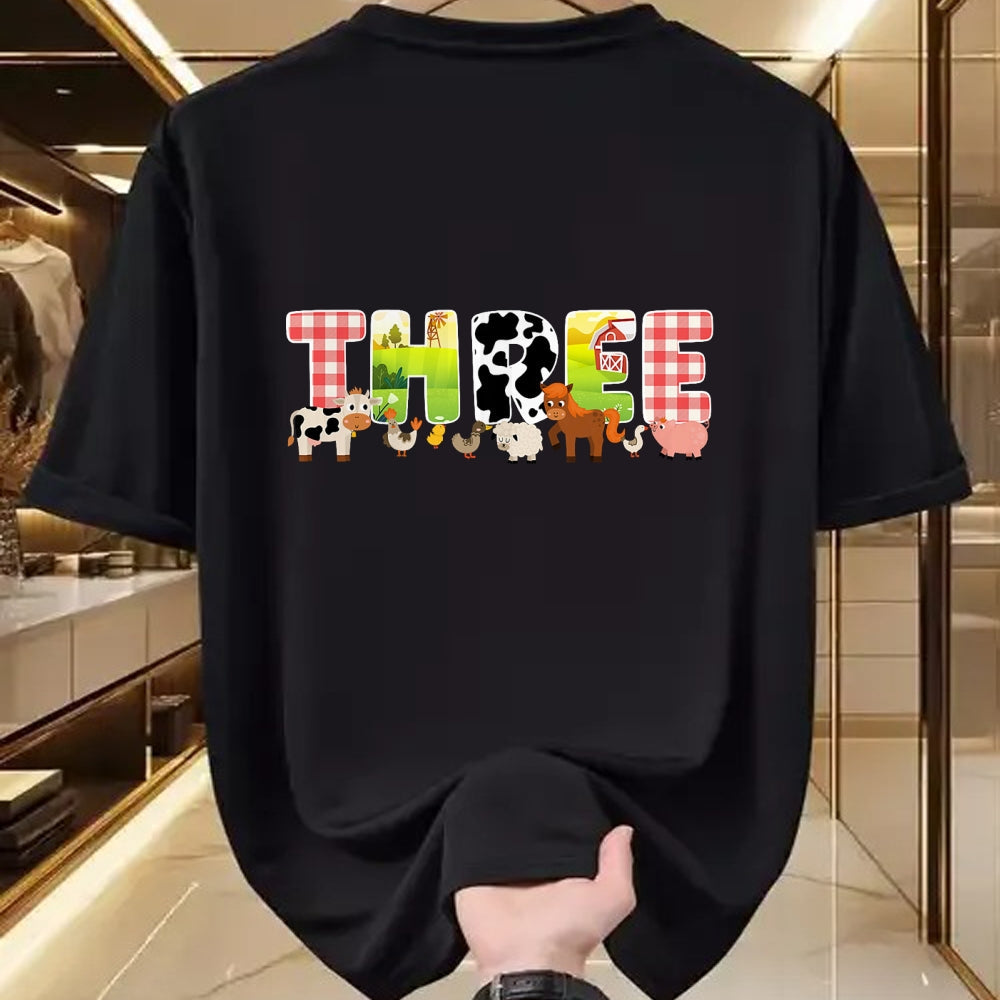 Best Farmer Life Shirt, Funny Farmer UnisexT-Shirt/Hoodie/Sweatshirt HLT00 - 3rd Farm Birthday Party 3 Year Old Farmer Birthday T-Shirt