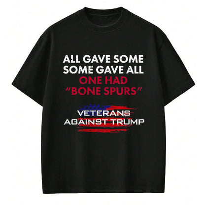 Proud Veteran Shirt, Funny Veteran UnisexT-Shirt/Hoodie/Sweatshirt HLT00 - Veterans Anti-Trump Draft Dodger Bone Spores Vet T-Shirt T-Shirt, Men, Asphalt Grey, X-Large