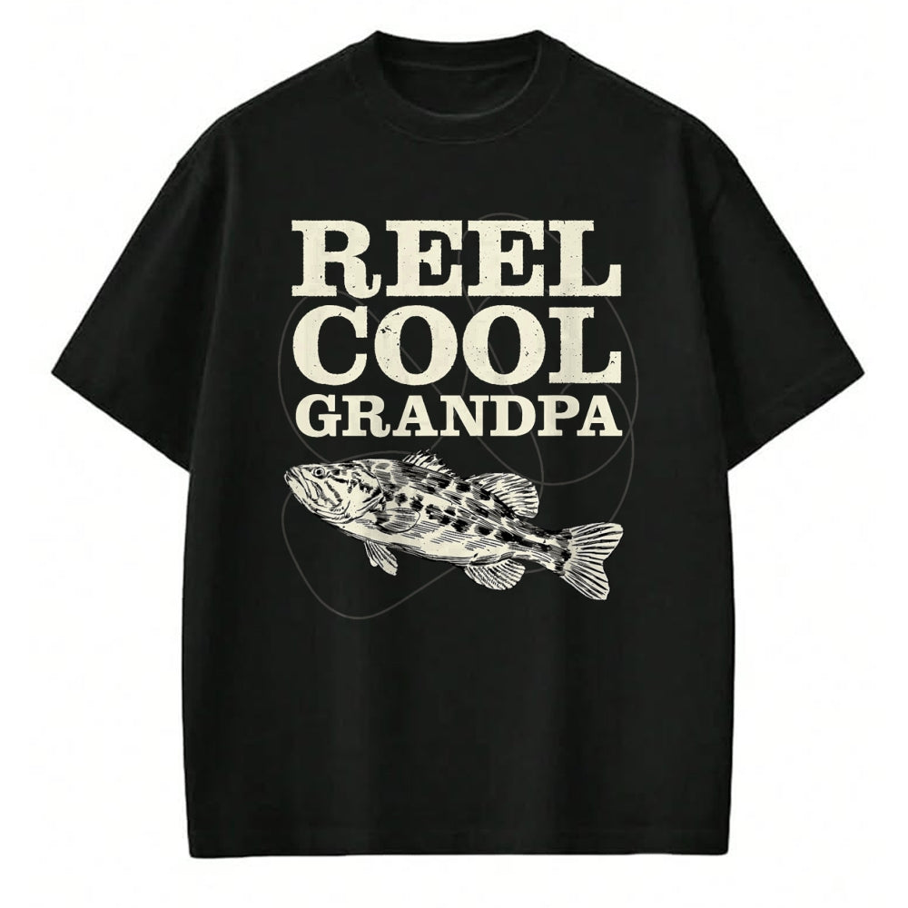 Best Grandpa Shirt, Proud Grandpa Unisex T-Shirt/Hoodie/Sweatshirt HLT00 - Reel Cool Grandpa Fishing Fathers Day T-Shirt