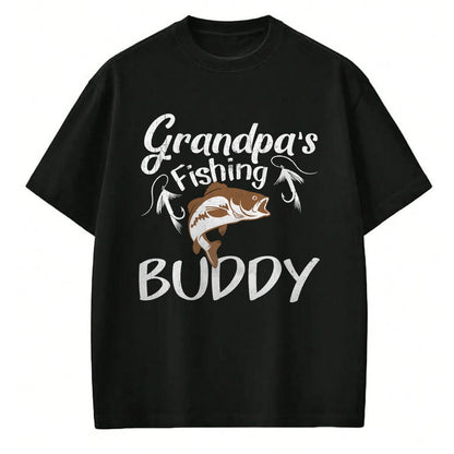 Best Grandpa Shirt, Proud Grandpa Unisex T-Shirt/Hoodie/Sweatshirt HLT00 - Grandpa's Fishing Buddy Grandson Granddaughter T-Shirt
