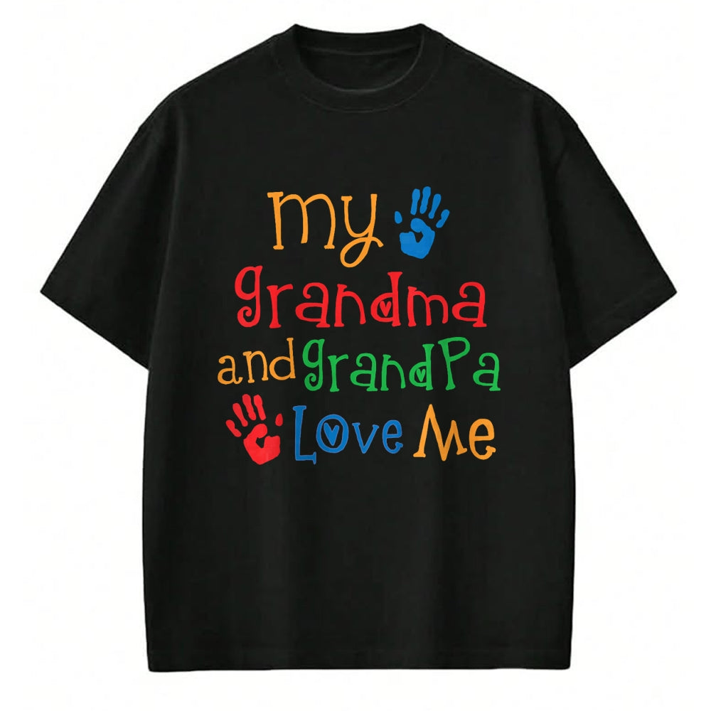 Best Grandpa Shirt, Proud Grandpa Unisex T-Shirt/Hoodie/Sweatshirt HLT00 - Grandma And Grandpa Love Me T-shirt Grandchild Tee T-Shirt