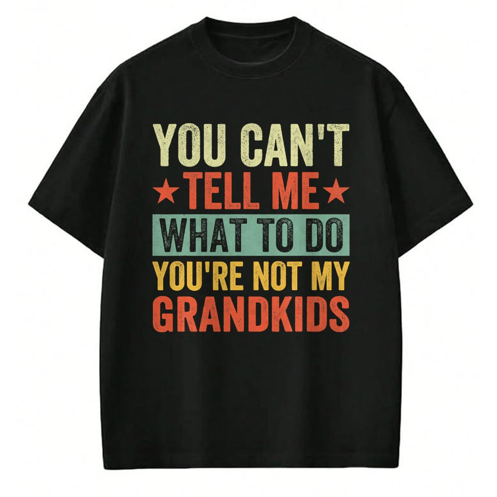Best Grandpa Shirt, Proud Grandpa Unisex T-Shirt/Hoodie/Sweatshirt HLT00 - You can't Tell me what to do You're not my Grandkids T-Shirt