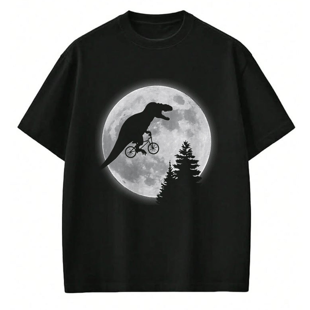 Best Dinosaur Lover Shirt, Funny Dinosaur UnisexT-Shirt/Hoodie/Sweatshirt HLT00 - T-rex Bike Moon  Dinosaur Moon Bike T-Shirt
