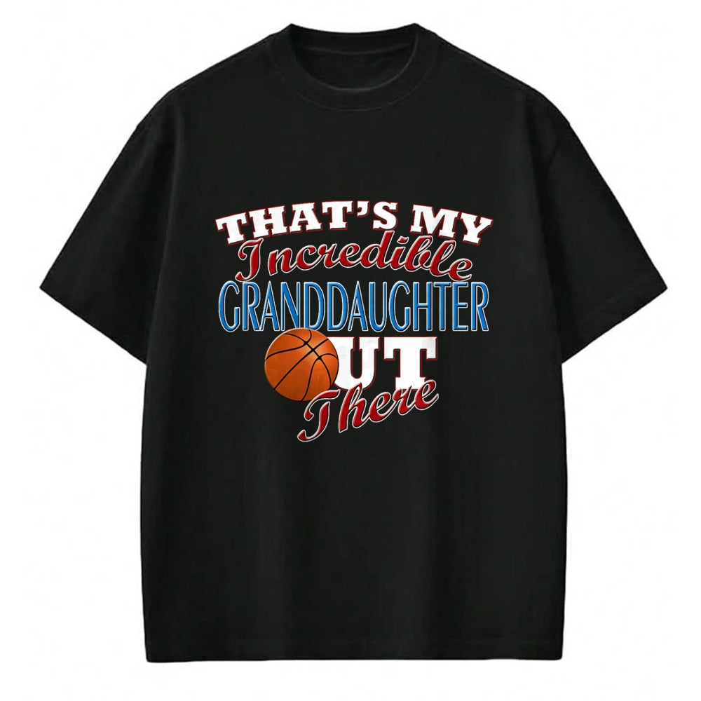 Best Grandpa Shirt, Proud Grandpa Unisex T-Shirt/Hoodie/Sweatshirt HLT00 - Awesome Basketball Granddaughter, Grandma & Grandpa T-Shirt