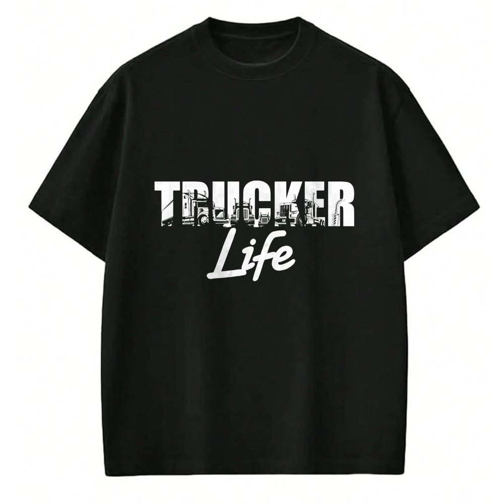 Best Truck Driver Life Shirt, Funny Trucker UnisexT-Shirt/Hoodie/Sweatshirt HLT00 - Truck Driver Trucker Life T-Shirt (1)