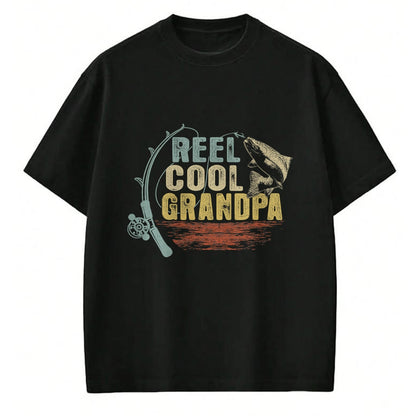 Best Grandpa Shirt, Proud Grandpa Unisex T-Shirt/Hoodie/Sweatshirt HLT00 -Funny Fishing Vintage Reel Cool Grandpa T-Shirt