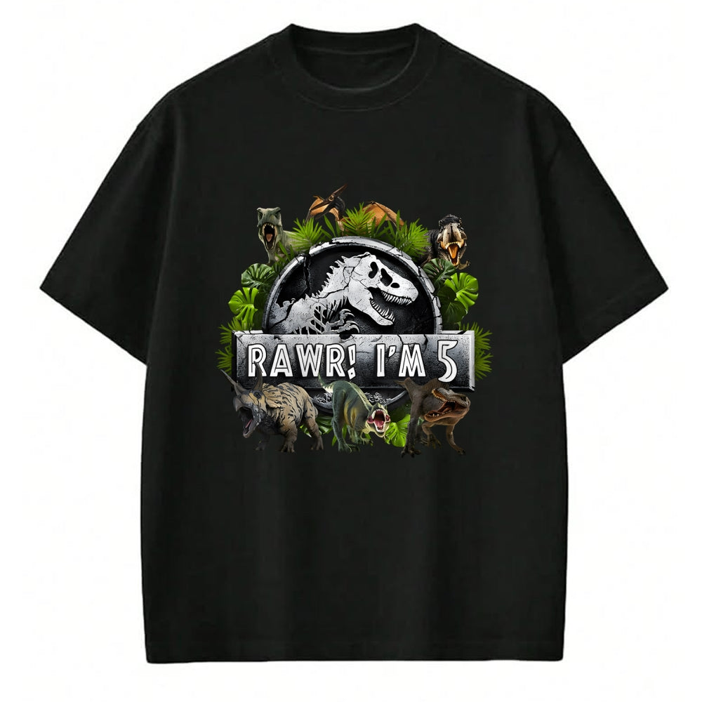 Best Dinosaur Lover Shirt, Funny Dinosaur UnisexT-Shirt/Hoodie/Sweatshirt HLT00 - Rawr I_m 5 5th Birthday T Rex Dinosaur Funny Party Boys Kids T-Shirt
