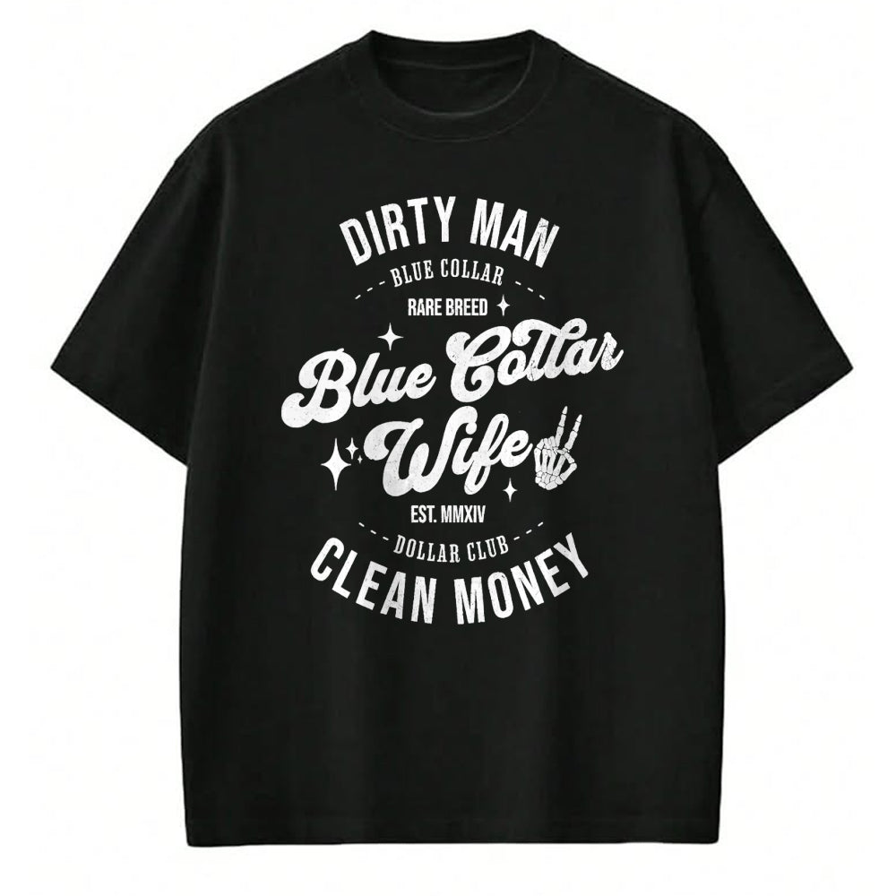 Best Wife Shirt, Wife and Husband Unisex T-Shirt/Hoodie/Sweatshirt HLT00 - Gift for wife T shirt, spoiled wife   Funny Blue Collar Wives Club Spoiled Wife Mothers Day T-Shirt