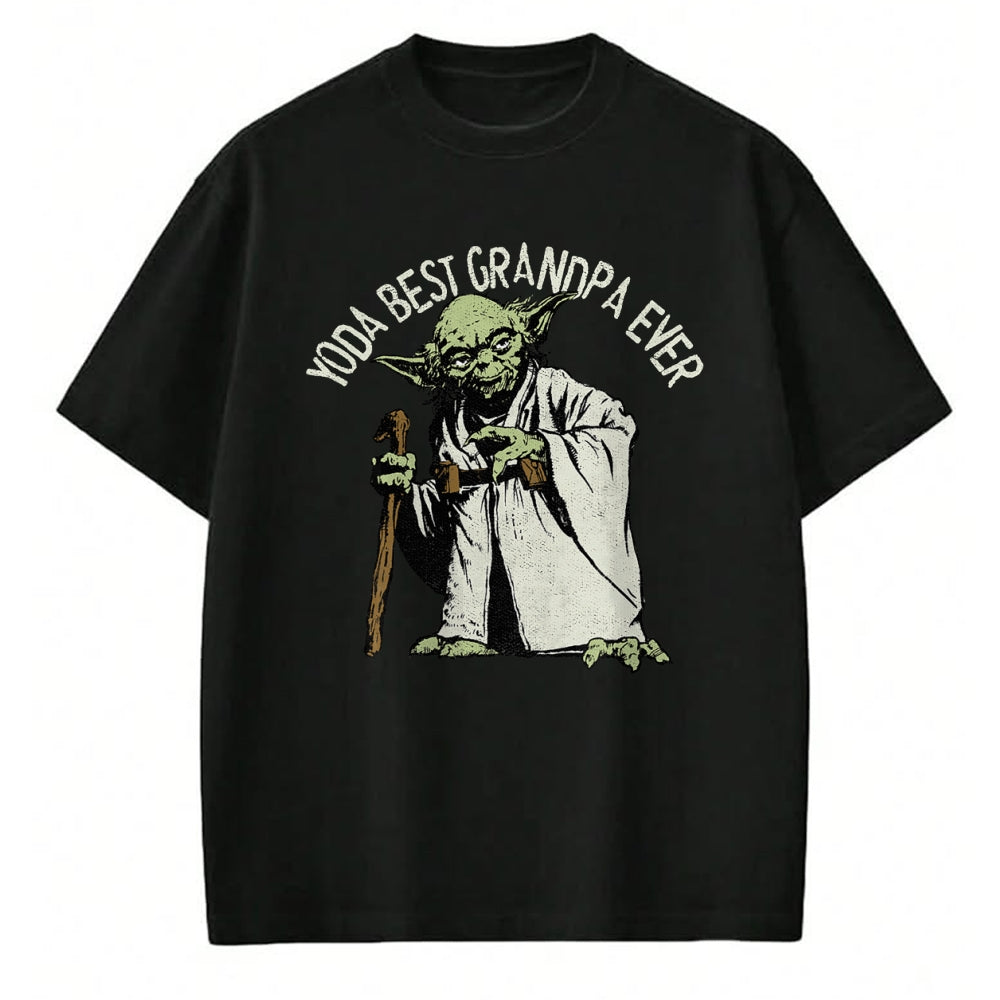 Best Grandpa Shirt, Proud Grandpa Unisex T-Shirt/Hoodie/Sweatshirt HLT00 - Star Wars Yoda Best Grandpa Ever Portrait Disney+ T-Shirt
