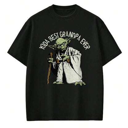 Best Grandpa Shirt, Proud Grandpa Unisex T-Shirt/Hoodie/Sweatshirt HLT00 - Star Wars Yoda Best Grandpa Ever Portrait Disney+ T-Shirt