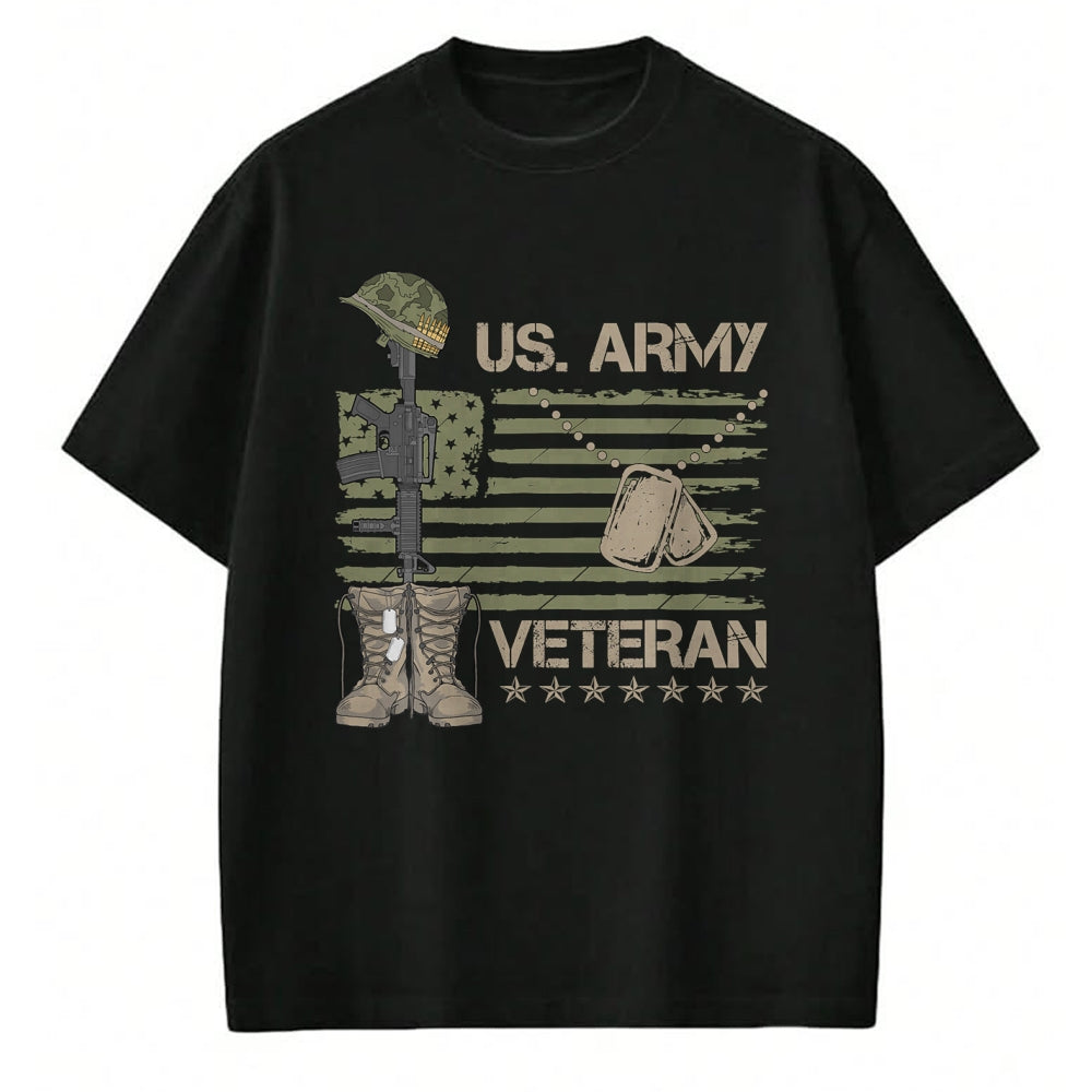 Proud Veteran Shirt, Funny Veteran UnisexT-Shirt/Hoodie/Sweatshirt HLT00 - U.S. Army Veteran Flag Patriotic Shirts for Men and Women Memorial Day Tees T Shirts