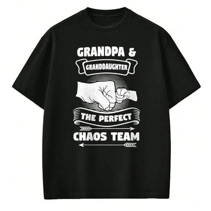 Best Grandpa Shirt, Proud Grandpa Unisex T-Shirt/Hoodie/Sweatshirt HLT00 - Grandpa Granddaughter A Perfect Chaos Team Gift T-Shirt