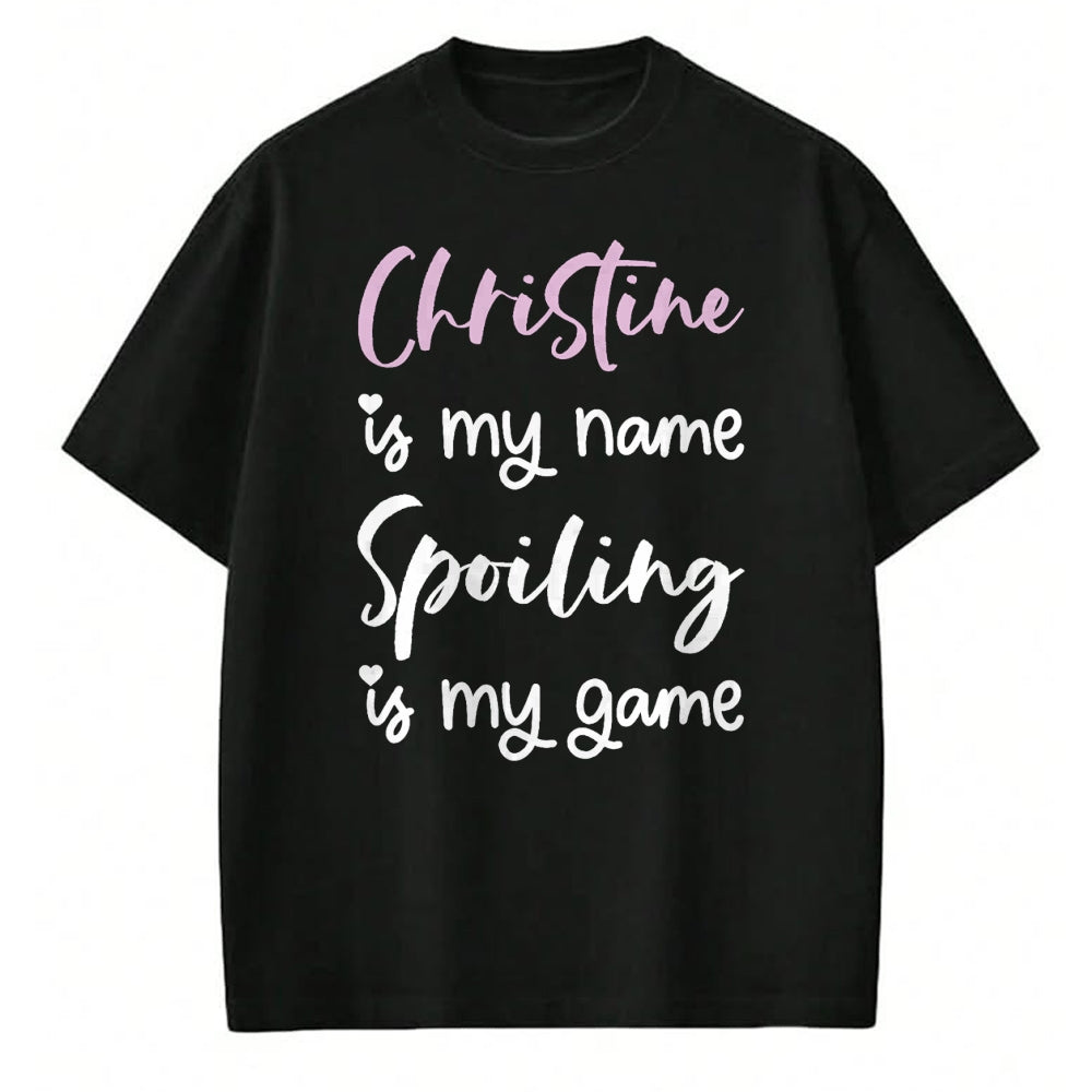 Best Wife Shirt, Wife and Husband Unisex T-Shirt/Hoodie/Sweatshirt HLT00 - Christine Name Personalized Women Spoiled Girl Cute Pink T-Shirt