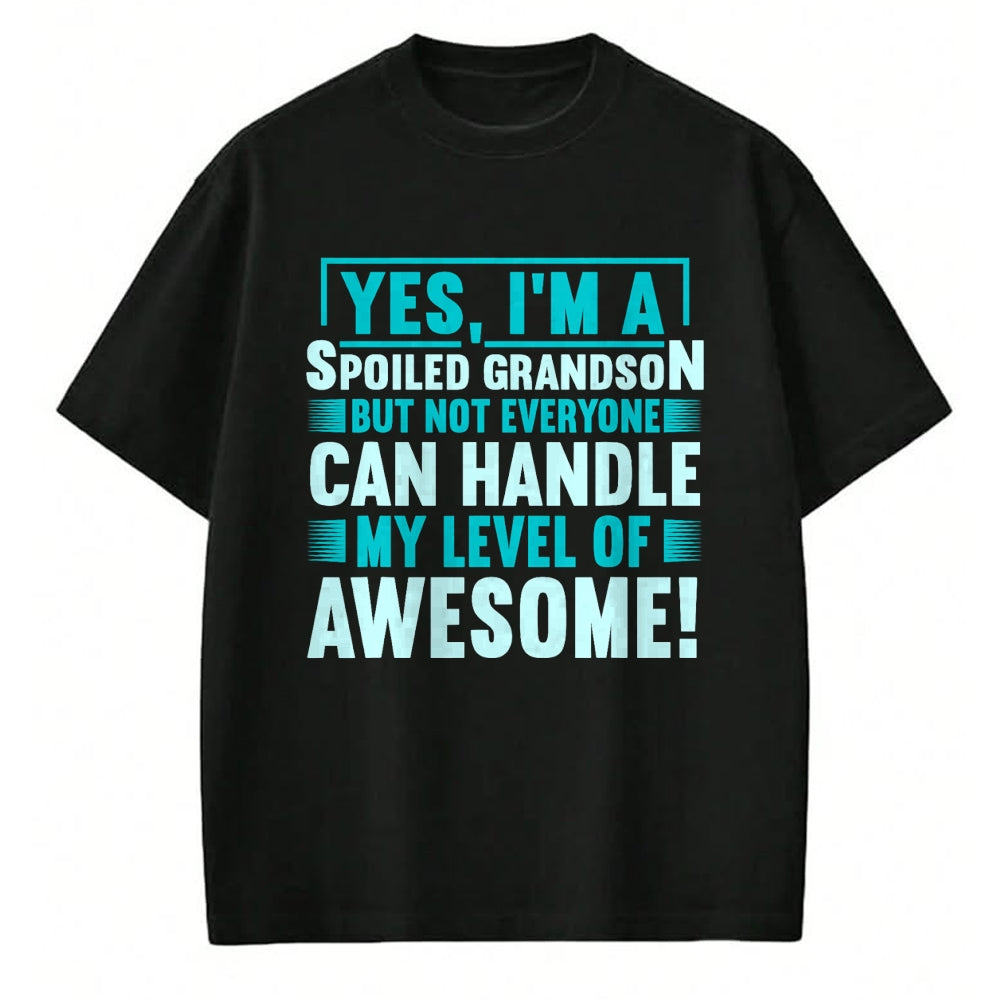 Best Grandpa Shirt, Proud Grandpa Unisex T-Shirt/Hoodie/Sweatshirt HLT00 - Grandma Spoiled Grandson Grandparents T-Shirt