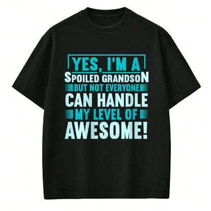 Best Grandpa Shirt, Proud Grandpa Unisex T-Shirt/Hoodie/Sweatshirt HLT00 - Grandma Spoiled Grandson Grandparents T-Shirt