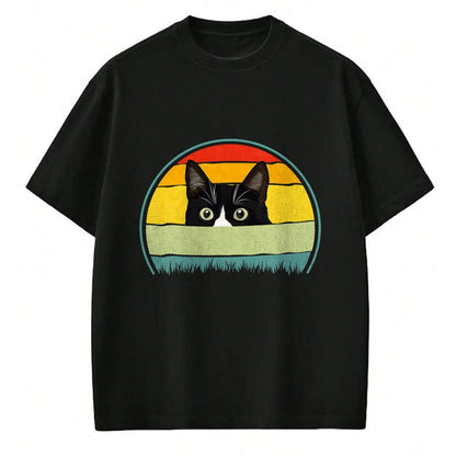 Cat Love Shirt, Funny Cat Lover Gift UnisexT-Shirt/Hoodie/Sweatshirt HLT00 - Tuxedo cat vintage retro cats loves T-Shirt