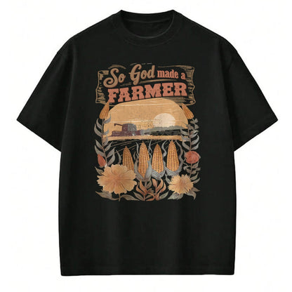Best Farmer Life Shirt, Funny Farmer UnisexT-Shirt/Hoodie/Sweatshirt HLT00 - So God Made a Farmer Boho Flower Christian Aesthetic Summer T-Shirt