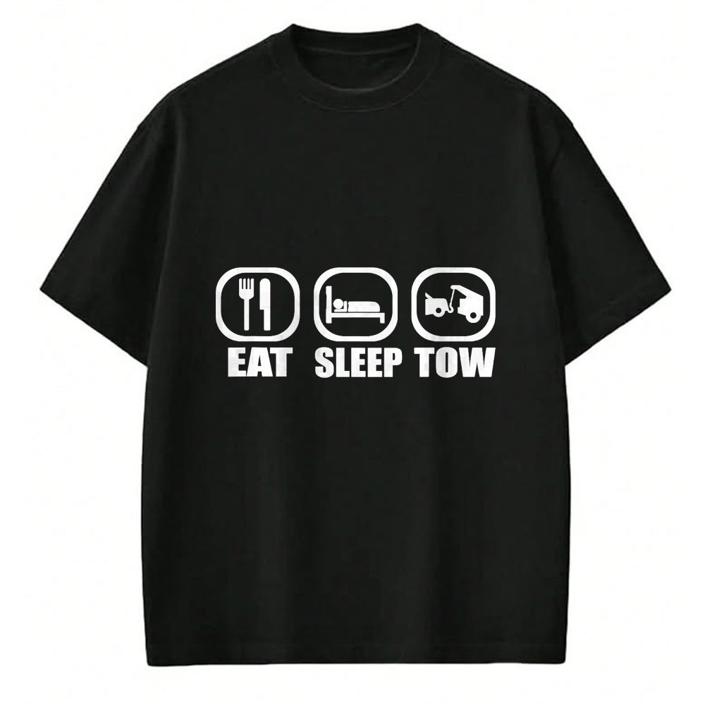 Best Truck Driver Life Shirt, Funny Trucker UnisexT-Shirt/Hoodie/Sweatshirt HLT00 - Eat Sleep Tow Tow Truck Driver Funny Towing Wrecker T-Shirt