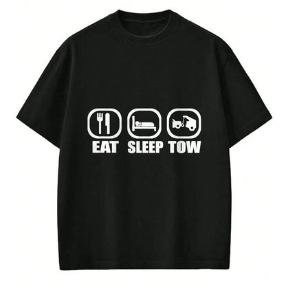 Best Truck Driver Life Shirt, Funny Trucker UnisexT-Shirt/Hoodie/Sweatshirt HLT00 - Eat Sleep Tow Tow Truck Driver Funny Towing Wrecker T-Shirt