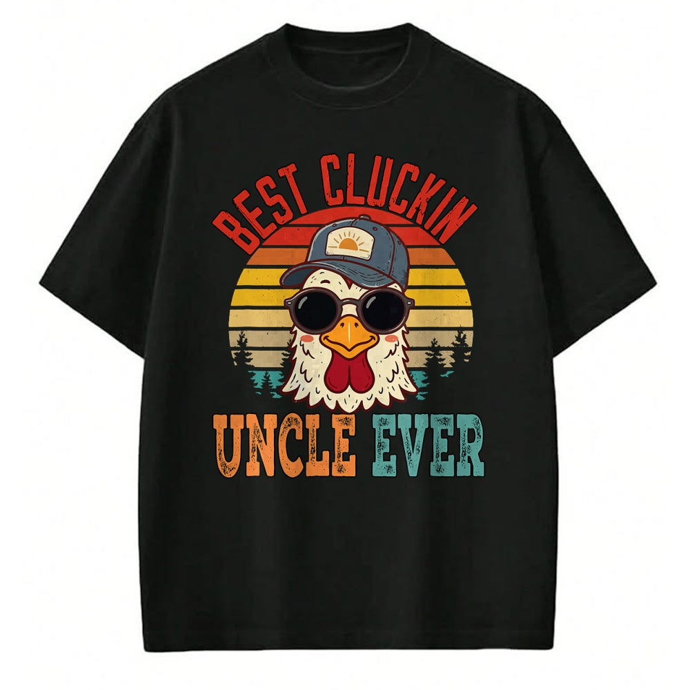 Best Farmer Life Shirt, Funny Farmer UnisexT-Shirt/Hoodie/Sweatshirt HLT00 - Vintage Best Cluckin Uncle Ever Chicken Father's Day Farmer T-Shirt