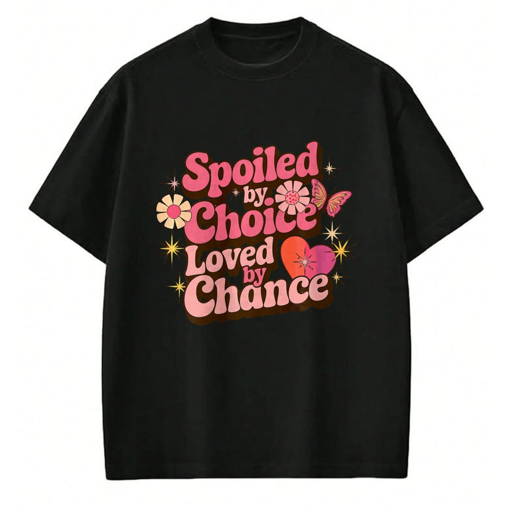 Best Wife Shirt, Wife and Husband Unisex T-Shirt/Hoodie/Sweatshirt HLT00 - Gift for wife T shirt, spoiled wife   Spoiled By Choice Loved By Chance Spoiled Wife Premium T-Shirt (1)