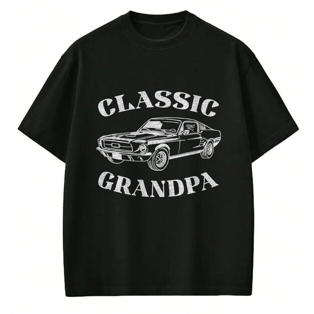 Best Grandpa Shirt, Proud Grandpa Unisex T-Shirt/Hoodie/Sweatshirt HLT00 - Funny Grandpa Classic Car Graphic T-Shirt