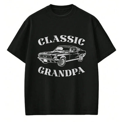 Best Grandpa Shirt, Proud Grandpa Unisex T-Shirt/Hoodie/Sweatshirt HLT00 - Funny Grandpa Classic Car Graphic T-Shirt