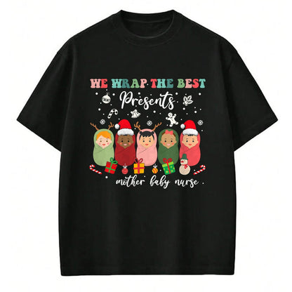 Funny Nurse Shirt, Nurse Unisex T-Shirt/Hoodie/Sweatshirt HLT00 - Mother Baby Nurse Christmas Postpartum Nursing NP RN Squad T-Shirt