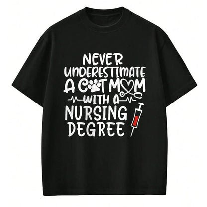 Funny Nurse Shirt, Nurse Unisex T-Shirt/Hoodie/Sweatshirt HLT00 - Nurse Cat Mom Nurse Life Cats and Nursing Gift T-Shirt