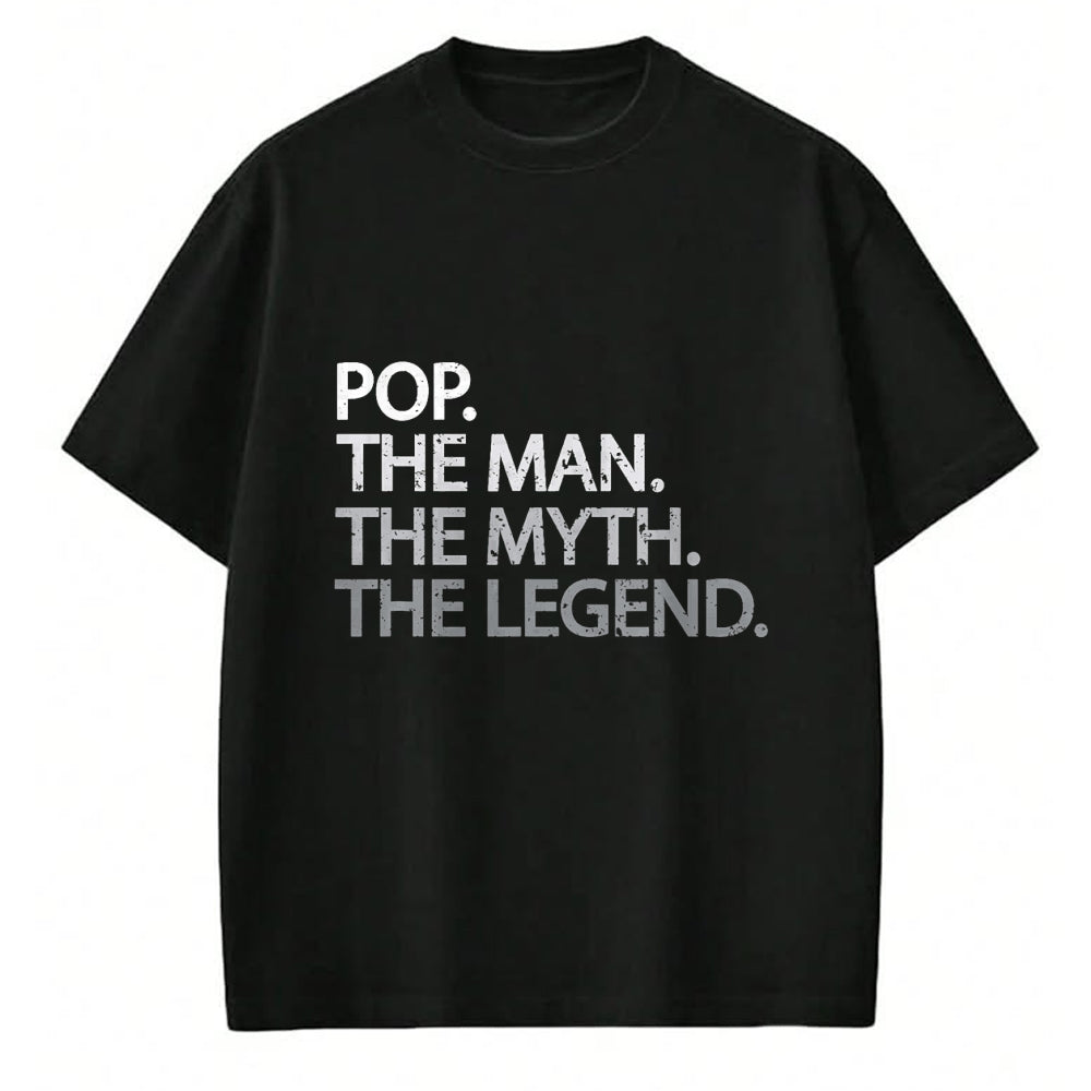 Best Grandpa Shirt, Proud Grandpa Unisex T-Shirt/Hoodie/Sweatshirt HLT00 -Cool Father, Dad & Grandpa Shirt - Pop The Man The Myth Tees T-Shirt