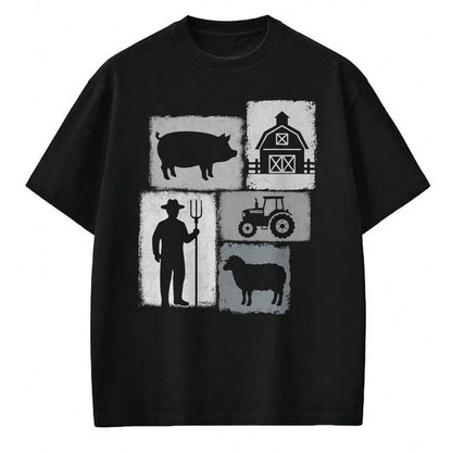 Best Farmer Life Shirt, Funny Farmer UnisexT-Shirt/Hoodie/Sweatshirt HLT00 - Farmer Vintage Collage Farming Rancher Cowboy Farm Owner T-Shirt