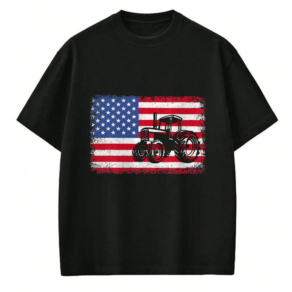 Best Farmer Life Shirt, Funny Farmer UnisexT-Shirt/Hoodie/Sweatshirt HLT00 - Farm Tractors USA Flag Patriotic Farming Gift Men Women Boys T-Shirt