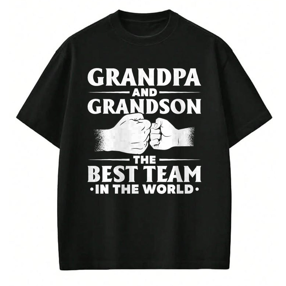 Best Grandpa Shirt, Proud Grandpa Unisex T-Shirt/Hoodie/Sweatshirt HLT00 - Father's Day Gift Grandpa The Man The Myth The Bad Influence T-Shirt