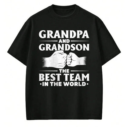 Best Grandpa Shirt, Proud Grandpa Unisex T-Shirt/Hoodie/Sweatshirt HLT00 - Father's Day Gift Grandpa The Man The Myth The Bad Influence T-Shirt