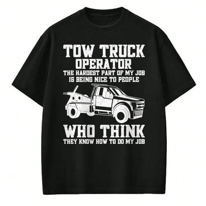 Best Truck Driver Life Shirt, Funny Trucker UnisexT-Shirt/Hoodie/Sweatshirt HLT00 - Funny Tow Truck Driver & Tow Operator Wrecker T-Shirt (1)